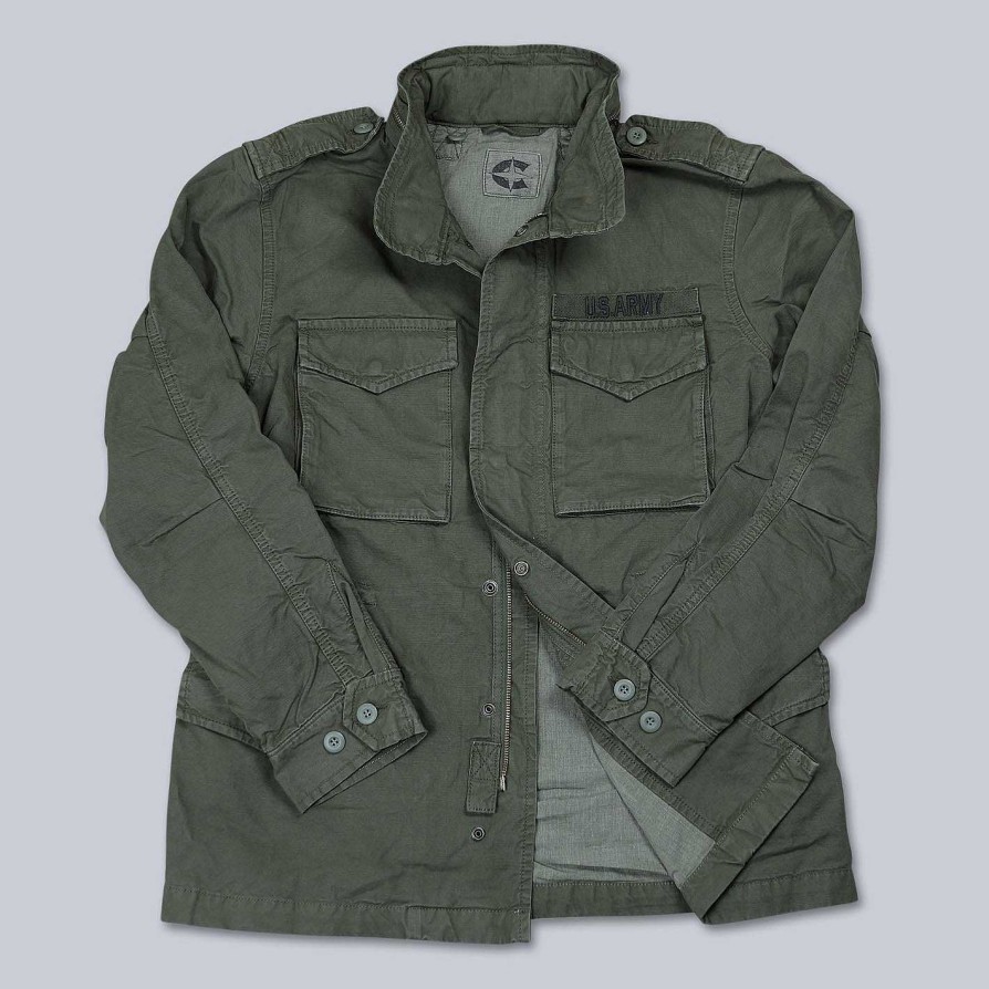 Clothing Chesapeake's | Cotton Canvas Field Jacket Green | Chlundwear